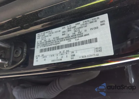 2022 Ford F-150 Xlt z USA, uszkodzony, nr VIN 1FTFW1E54NFA24583